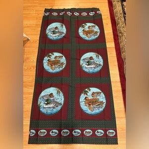 New vintage Design Cottage Fowl Play Duck Shower Curtain Cabin Rustic